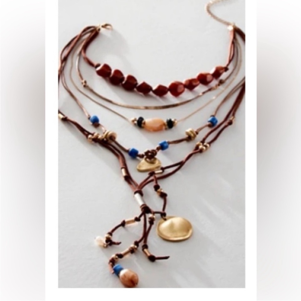 Free People Lightworker Layered Necklace NWT
